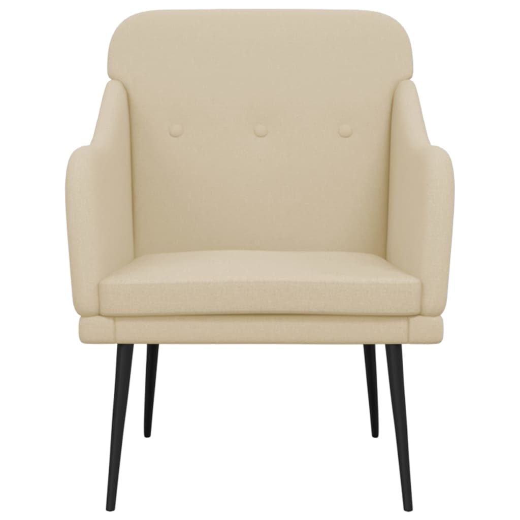 Armchair Cream 63x76x80 cm Fabric