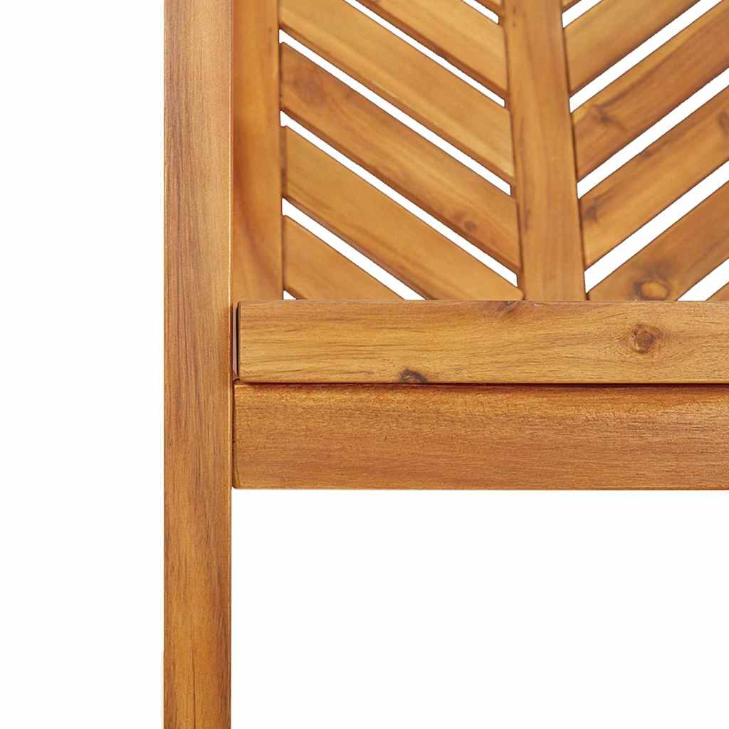 Garden Dining Set 4 pcs Brown Solid Acacia Wood