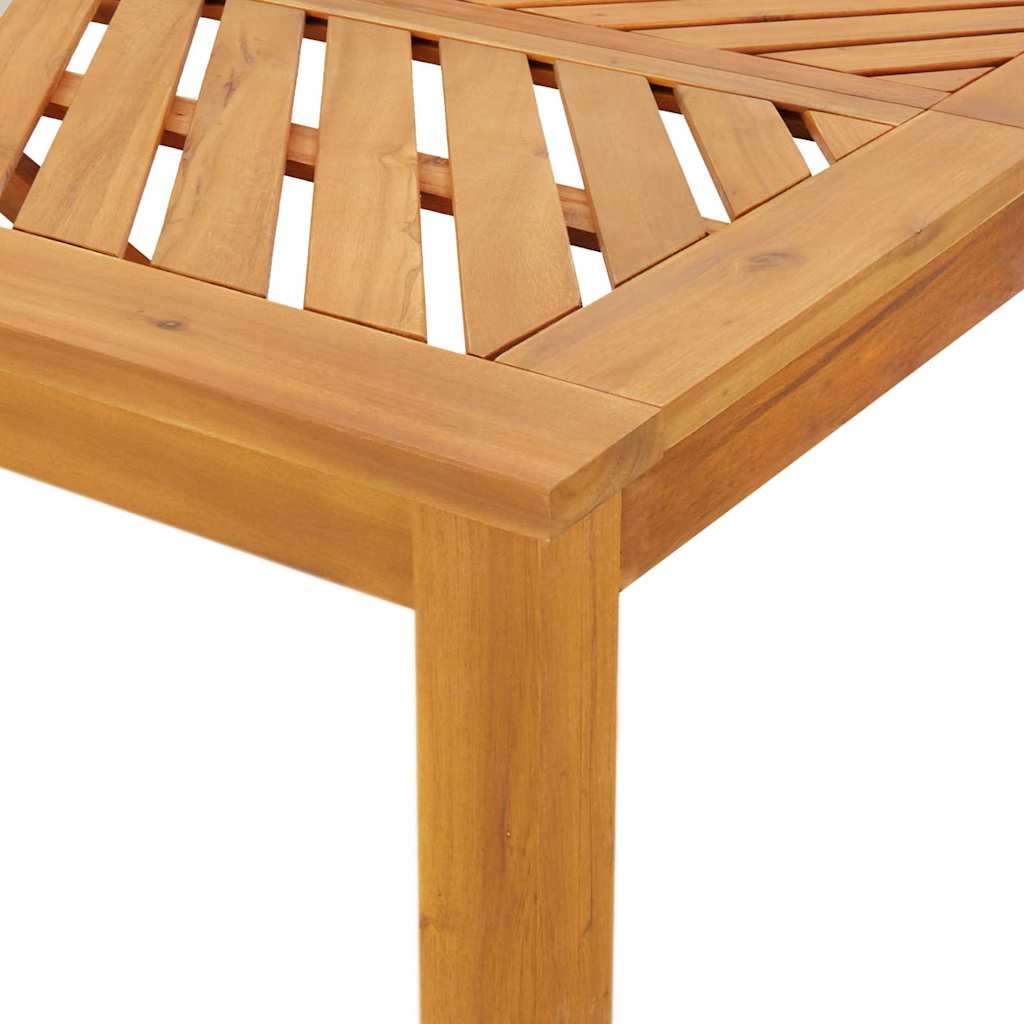 Garden Dining Set 6 pcs Brown Solid Acacia Wood