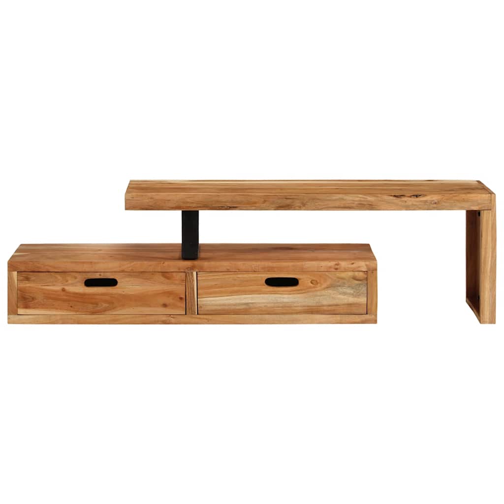 TV Stand (118-200)x30x40 cm Solid Wood Acacia