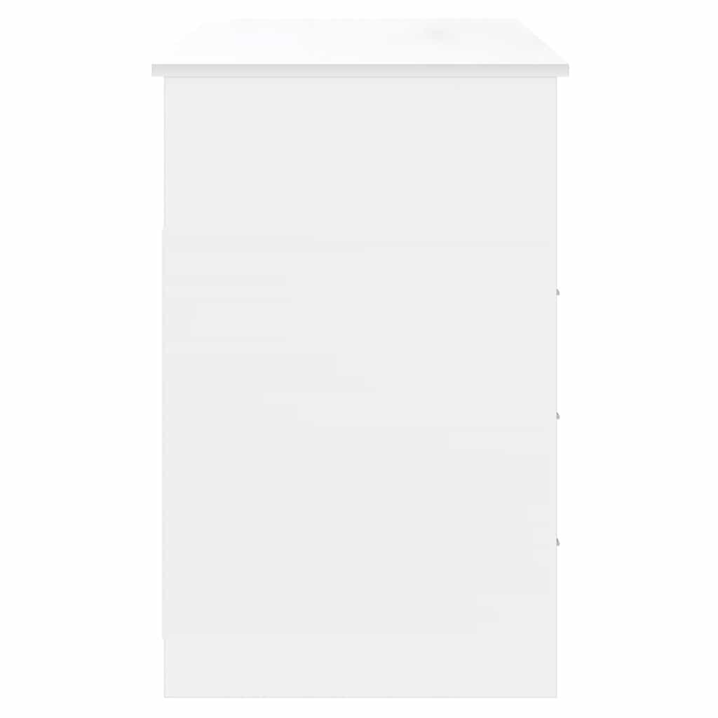 Desk with Drawers White 102x50x76 cm Engineered Wood