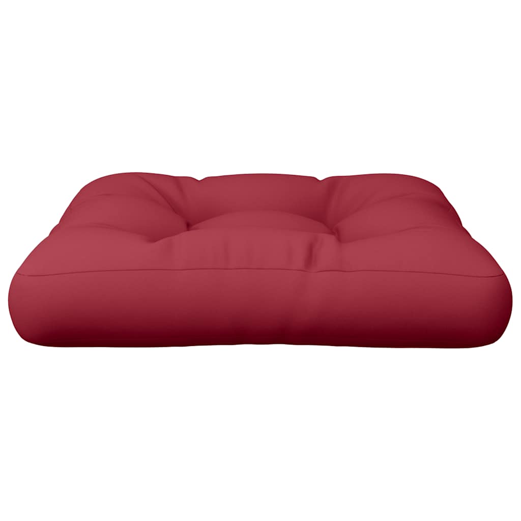 Pallet Cushion Wine Red 58x58x10 cm Fabric