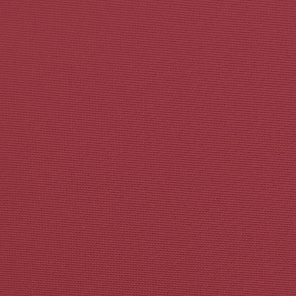 Pallet Cushion Wine Red 58x58x10 cm Fabric