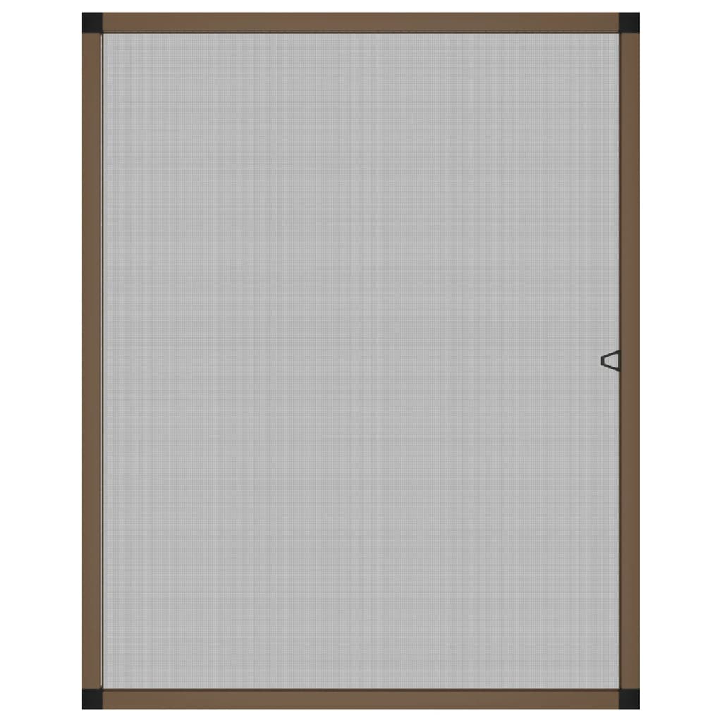 Insect Screen for Windows Brown 80x100 cm