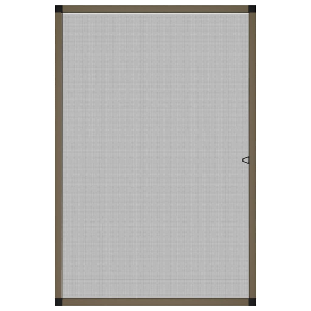Insect Screen for Windows Brown 90x120 cm