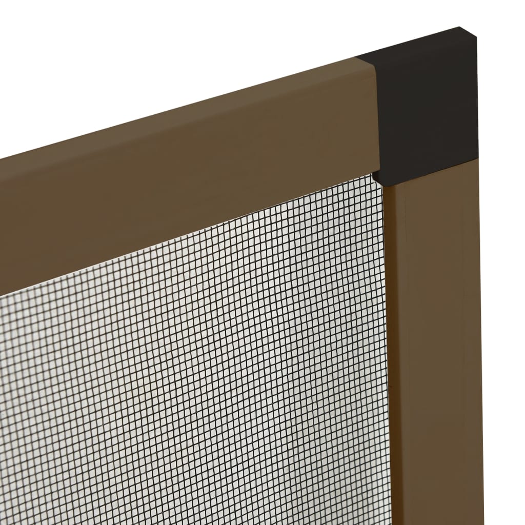 Insect Screen for Windows Brown 90x120 cm