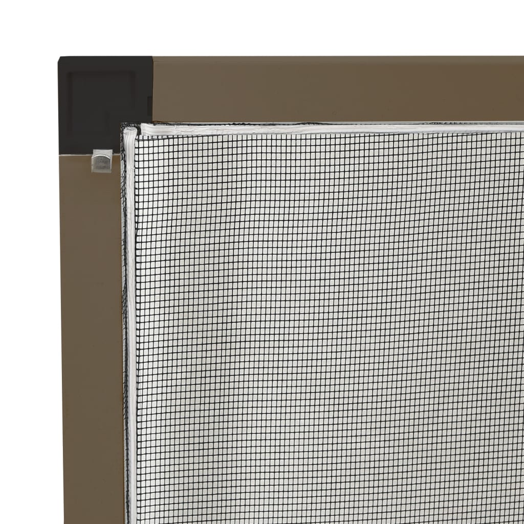Insect Screen for Windows Brown 90x120 cm