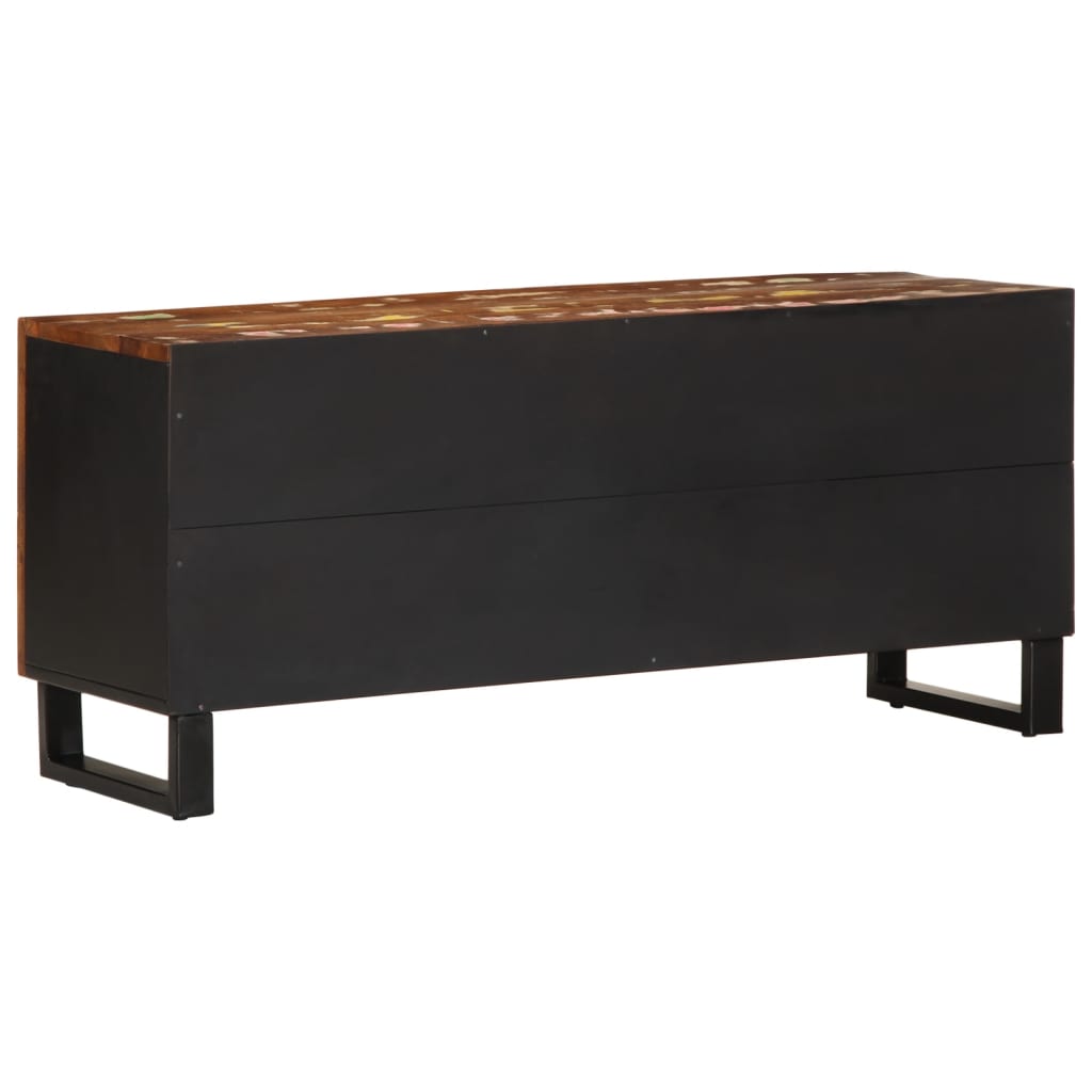 TV Cabinet 105x33.5x46 cm Solid Wood Reclaimed&Engineered Wood
