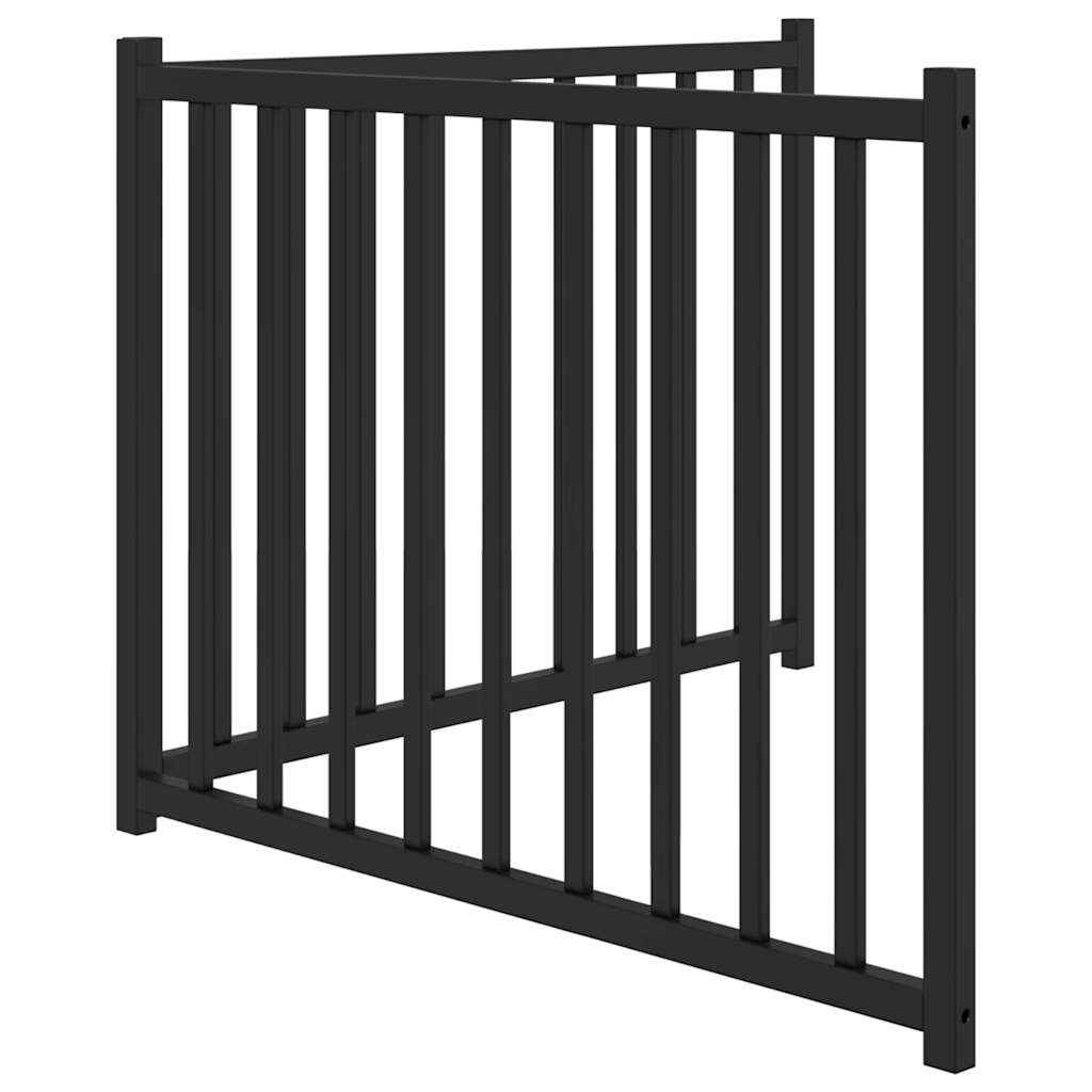 Dog Gate Foldable 2 Panels Black 160 cm Solid Wood Fir