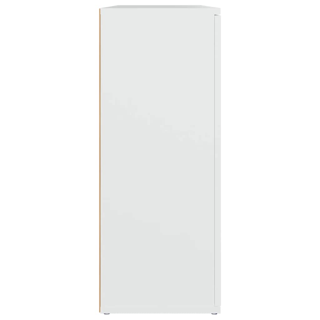 Sideboard White 91x29.5x75 cm Engineered Wood