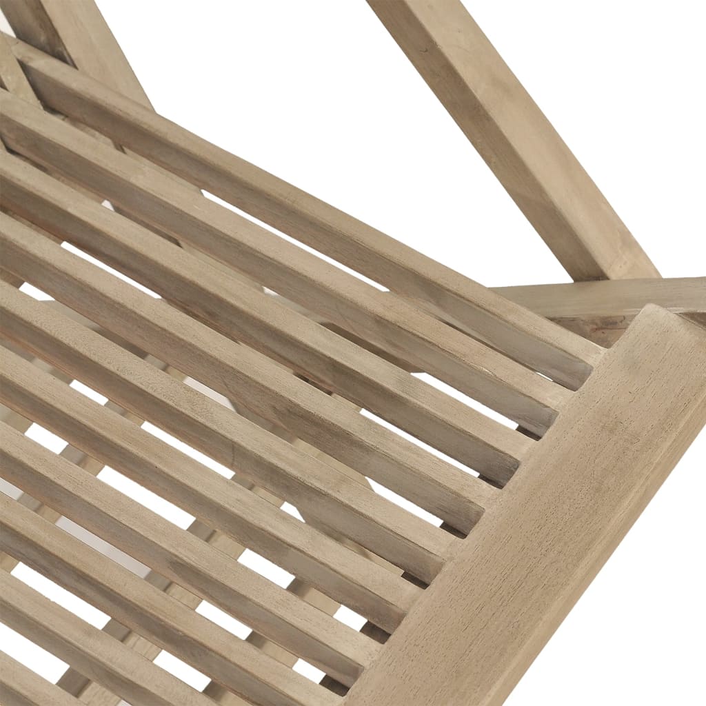 Folding Chairs 6 pcs Grey 56x61x89 cm Solid Wood Teak