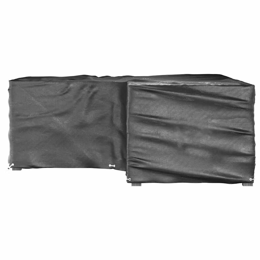 L-Shaped Garden Furniture Covers 2 pcs 16 Eyelets 215x215x70 cm