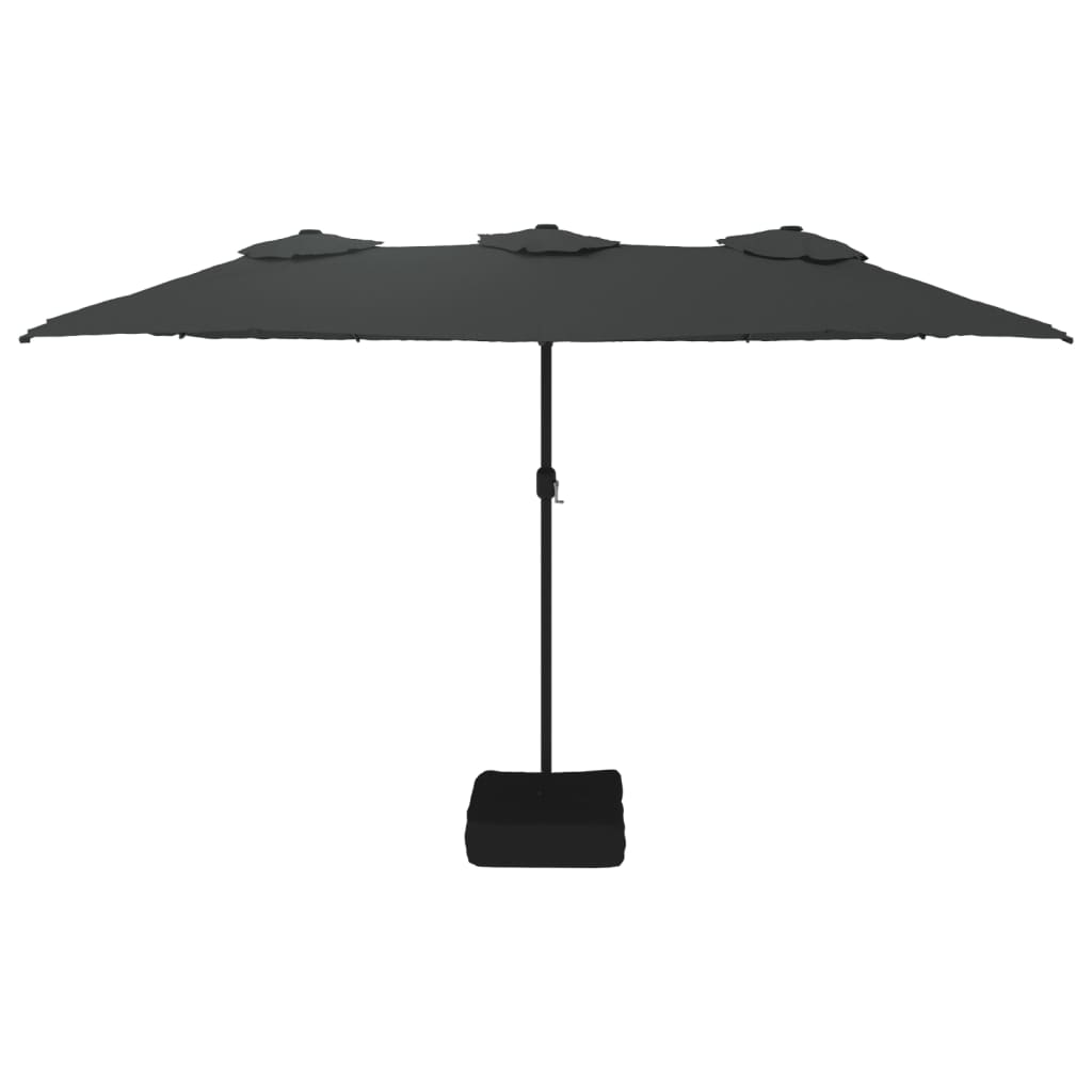 Garden Parasol | Anthracite | Polyester | Double-head | Foldable