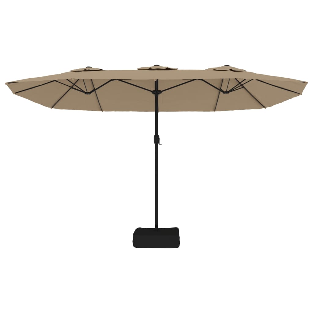 Garden Parasol | Taupe | Polyester fabric | Extra large | Tiltable