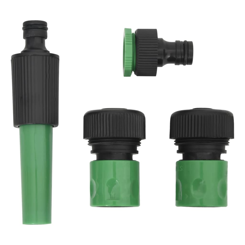 Garden Hose with Fitting Set Green 0,75" 10 m PVC