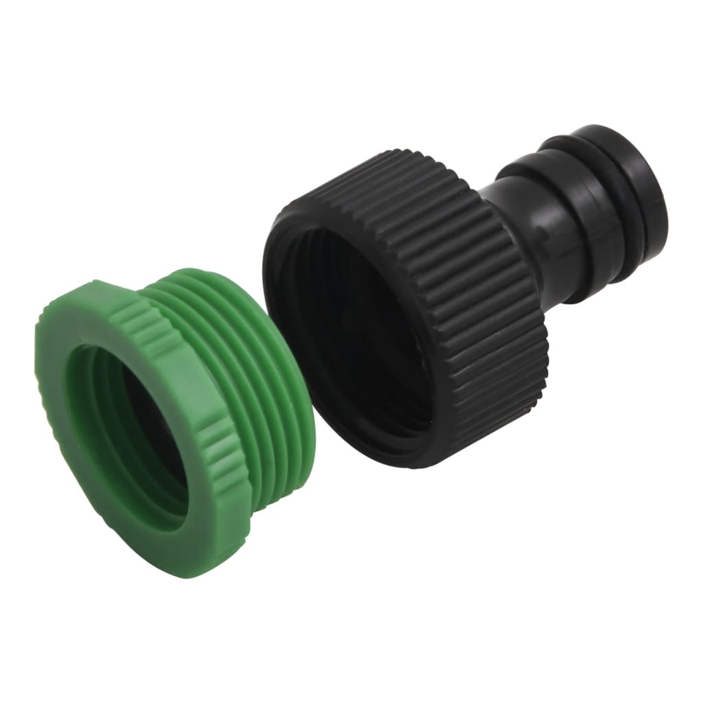 Garden Hose with Fitting Set Green 0,75" 30 m PVC