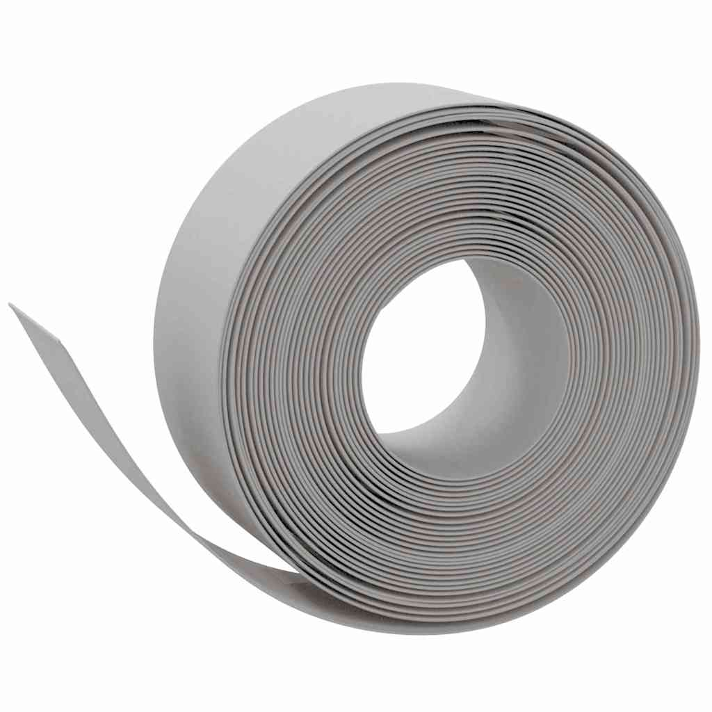 Garden Edgings 4 pcs Grey 10 m 20 cm Polyethylene