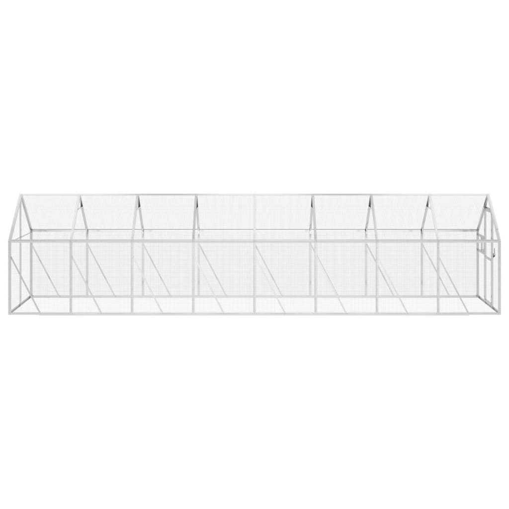 Aviary Silver 1.79x8x1.85 m Aluminium