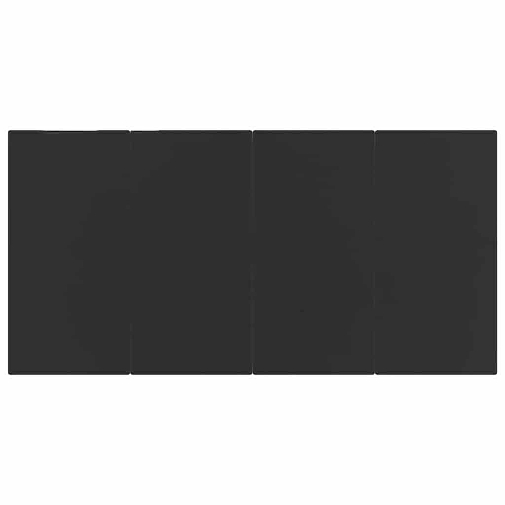 5 Piece Garden Dining Set Black