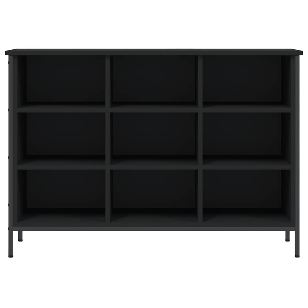 Shoe Cabinet Black 9 compartments for storing shoes