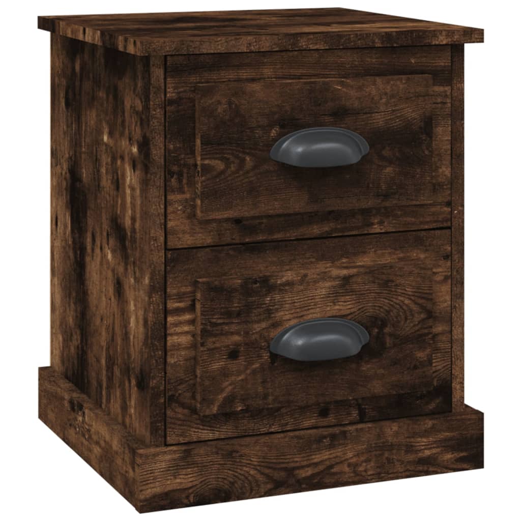 Bedside Cabinet Smoked Oak 39x39x47,5 cm Engineered Wood