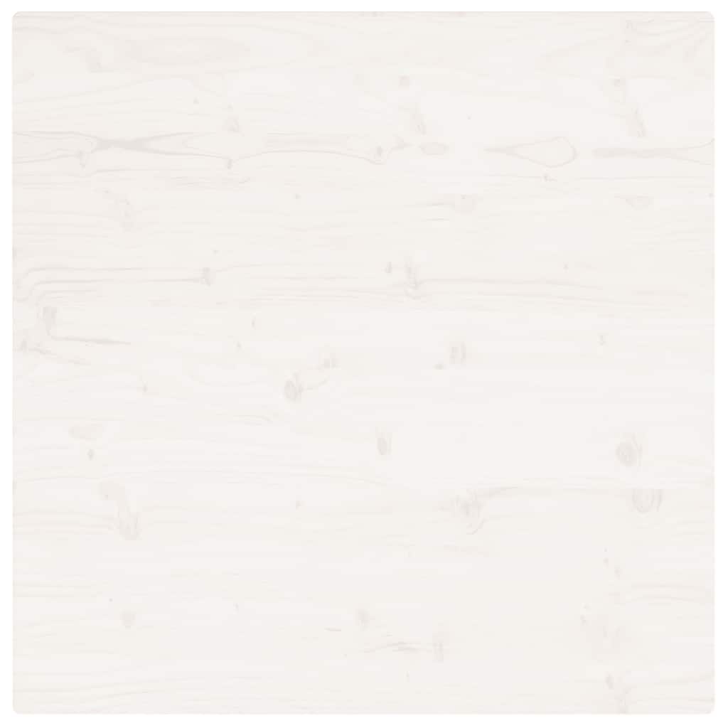 Table Top White 80x80x2.5 cm Solid Wood Pine Square