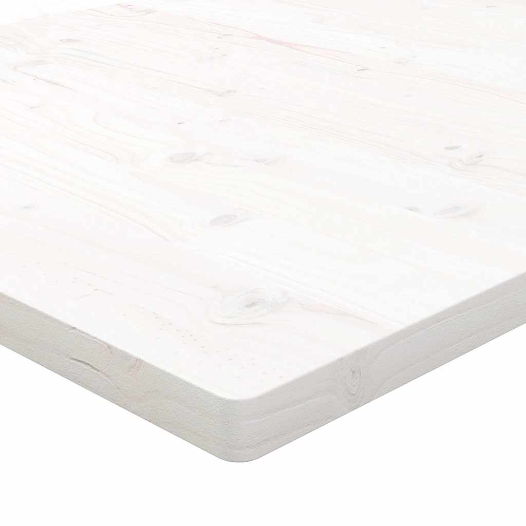 Table Top White 80x80x2.5 cm Solid Wood Pine Square