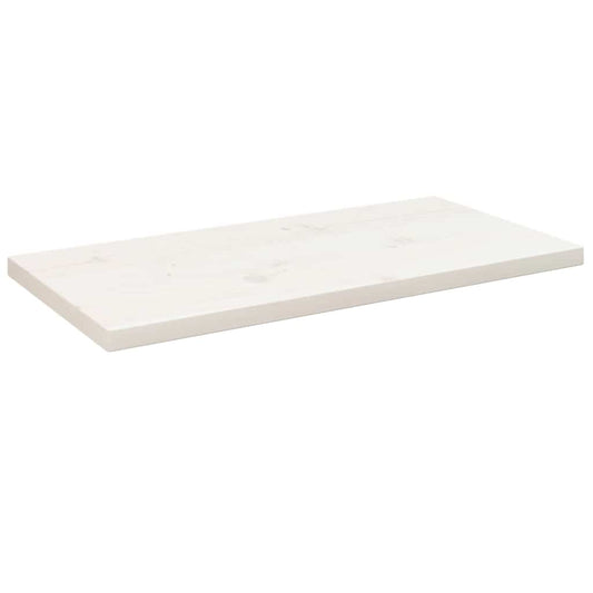 Table Top | White | Solid Pine Wood | 80 x 40 cm