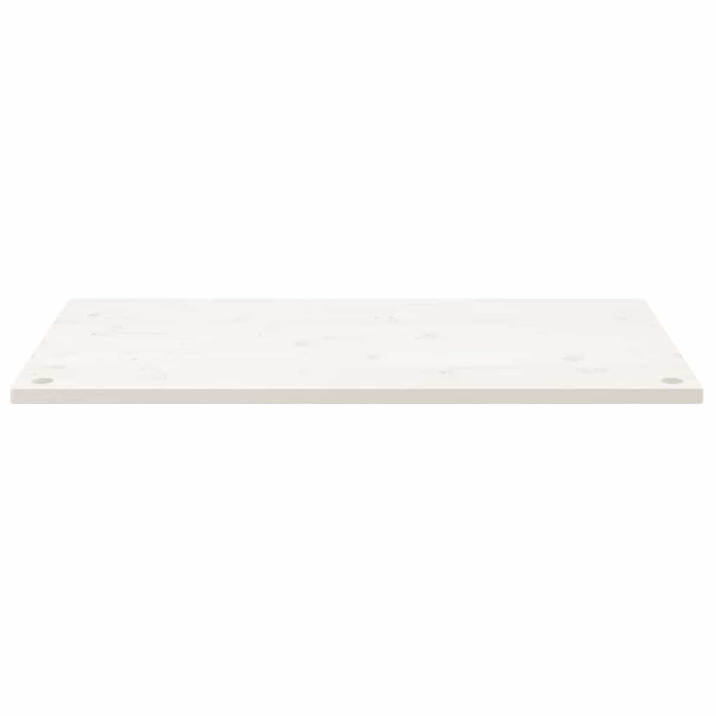 Desk Top White 100x60x2.5 cm Solid Wood Pine