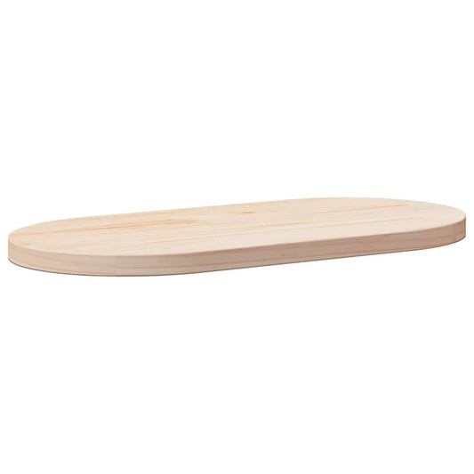 Table Top 70x35x2,5 cm Solid Wood Pine Oval