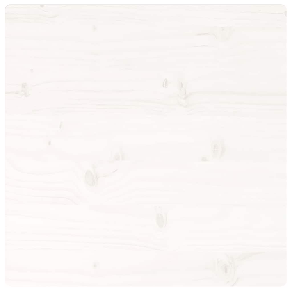 Table Top White 40x40x2.5 cm Solid Wood Pine Square
