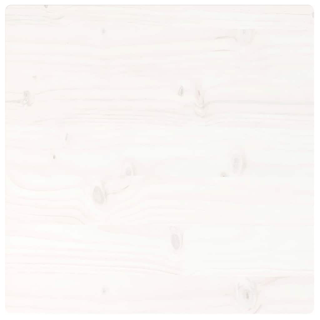 Table Top White 60x60x2.5 cm Solid Wood Pine Square