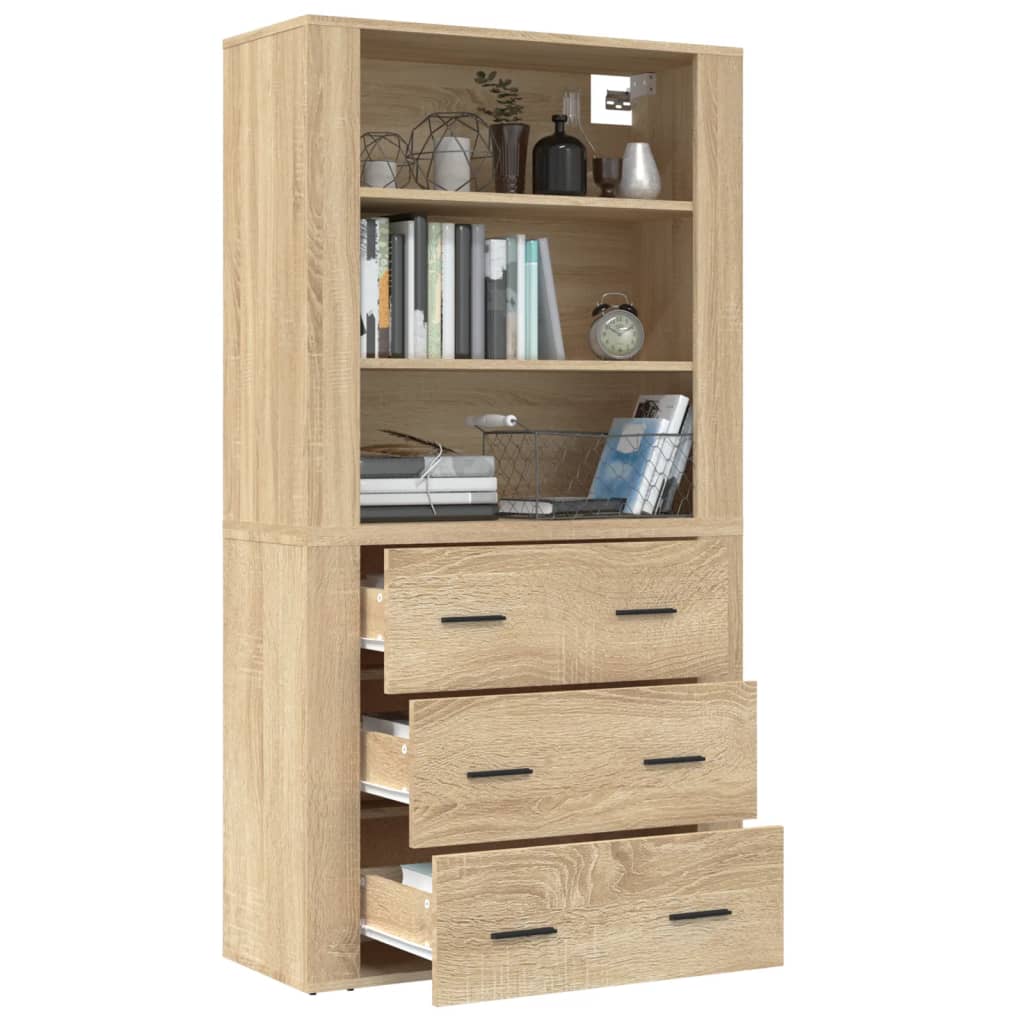 Highboard Sonoma Oak Engineered Wood