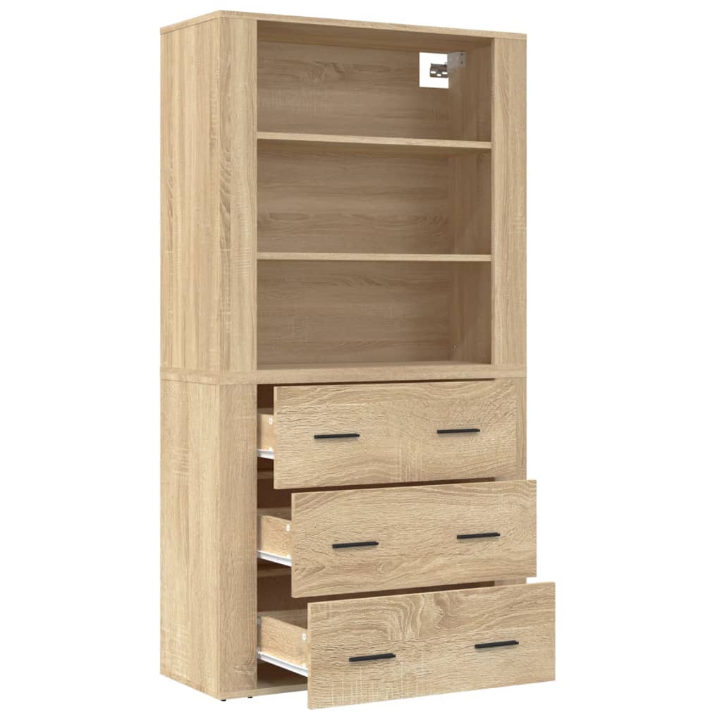 Highboard Sonoma Oak Engineered Wood