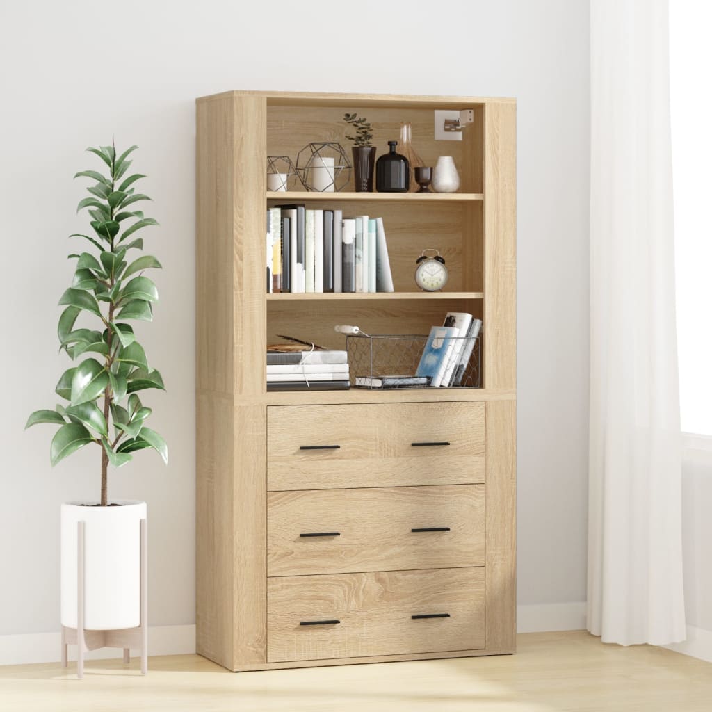 Highboard Sonoma Oak Engineered Wood
