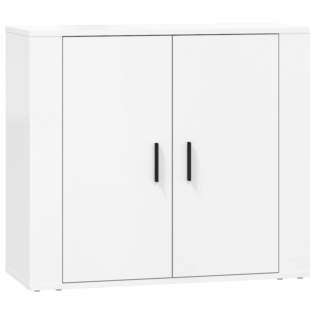 Sideboards 3 pcs White Engineered Wood