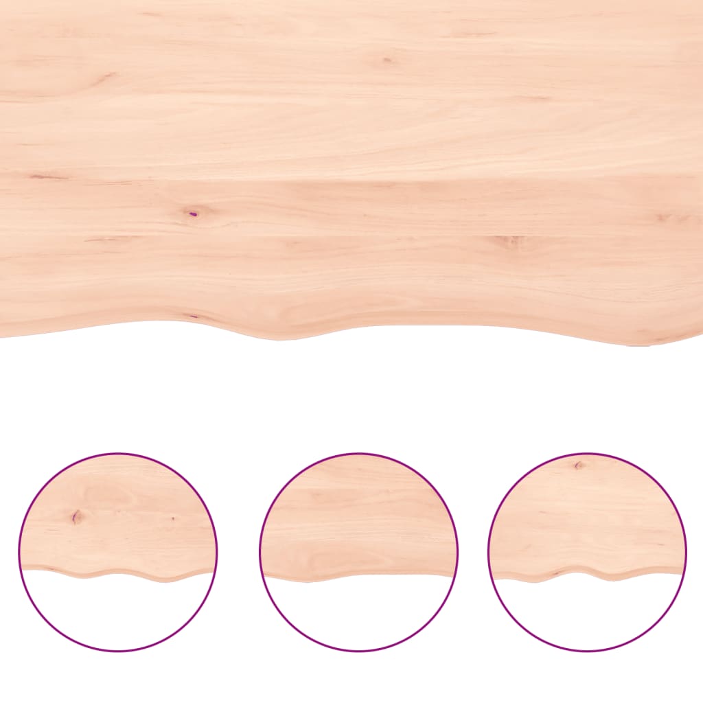 Bathroom Countertop 60x30x(2-4) cm Untreated Solid Wood