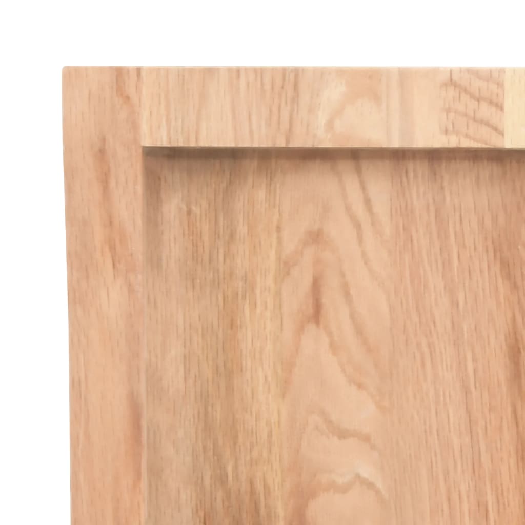 Bathroom Countertop Light Brown 40x60x(2-4) cm Treated Solid Wood