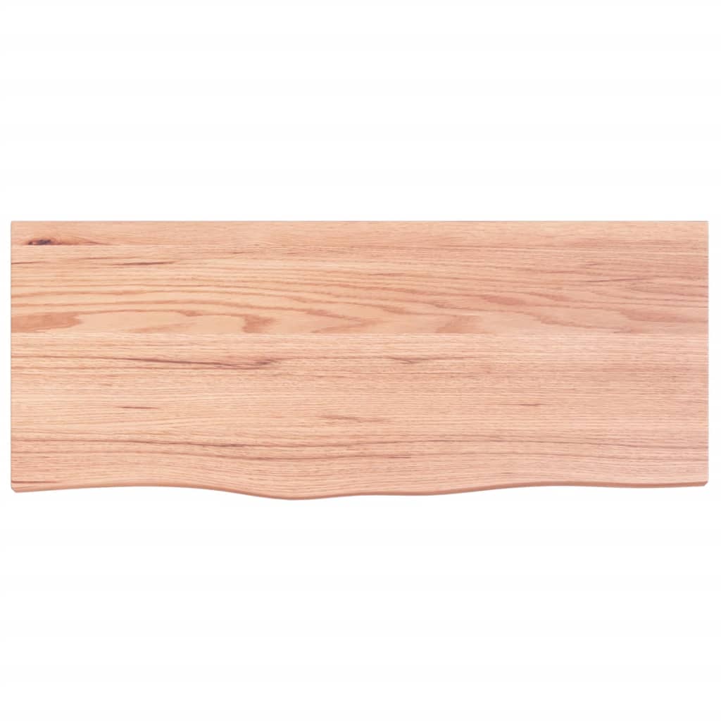 Bathroom Countertop Light Brown 100x40x(2-6) cm Solid Wood