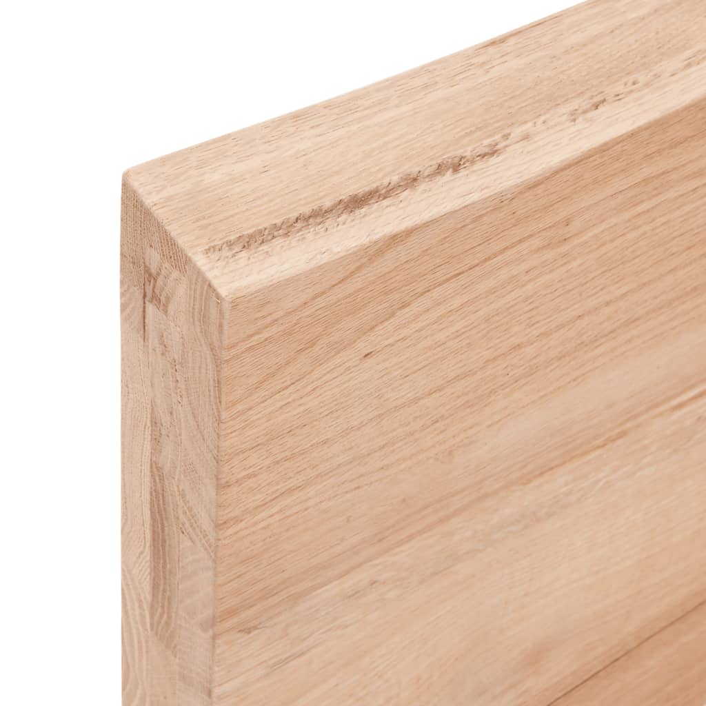 Bathroom Countertop Light Brown 100x40x(2-6) cm Solid Wood