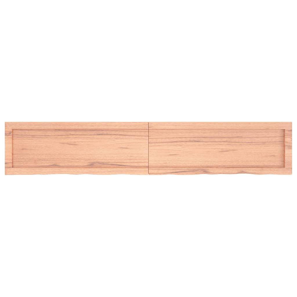 Bathroom Countertop Light Brown 160x30x(2-4)cm Treated Solid Wood