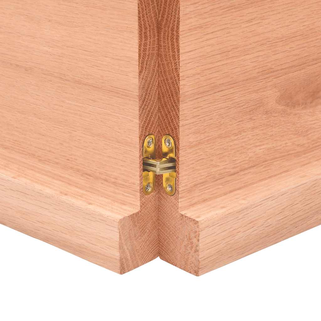 Bathroom Countertop Light Brown 160x30x(2-4)cm Treated Solid Wood