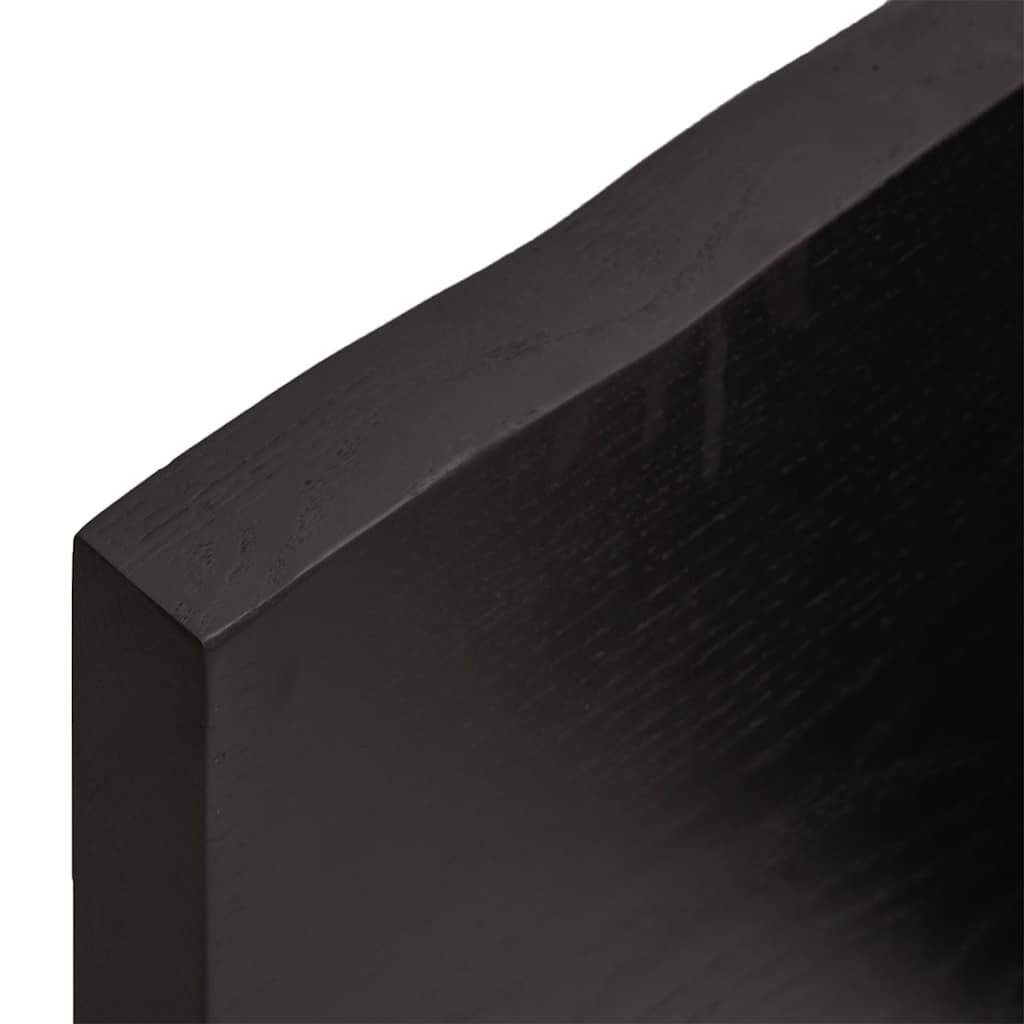 Bathroom Countertop Dark Brown 120x50x(2-4) cm Solid Wood