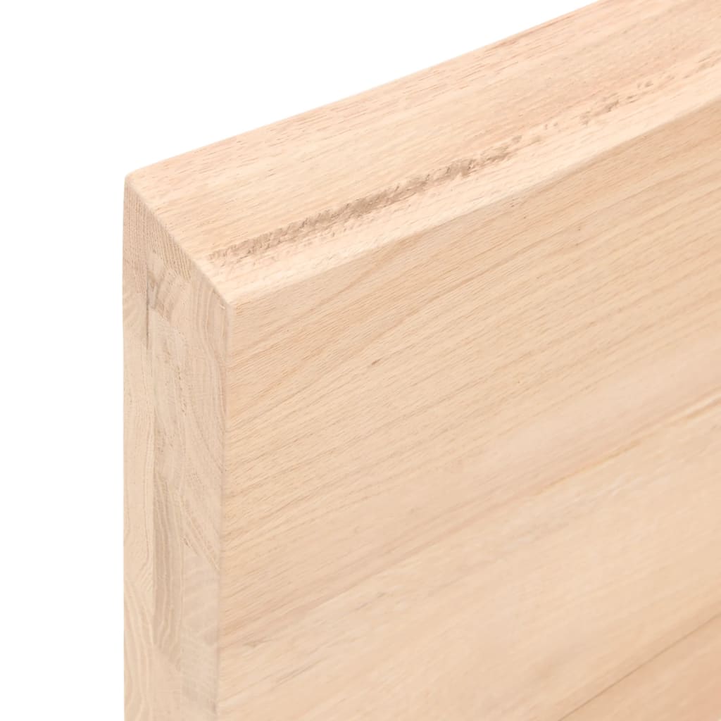 Table Top 60x40x(2-6) cm Untreated Solid Wood Oak
