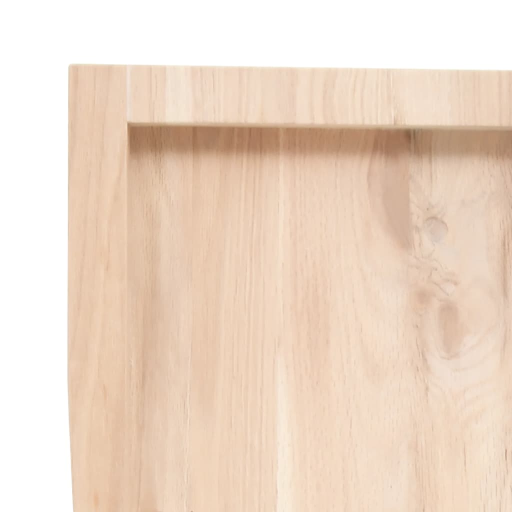 Table Top 80x60x(2-6) cm Untreated Solid Wood Oak