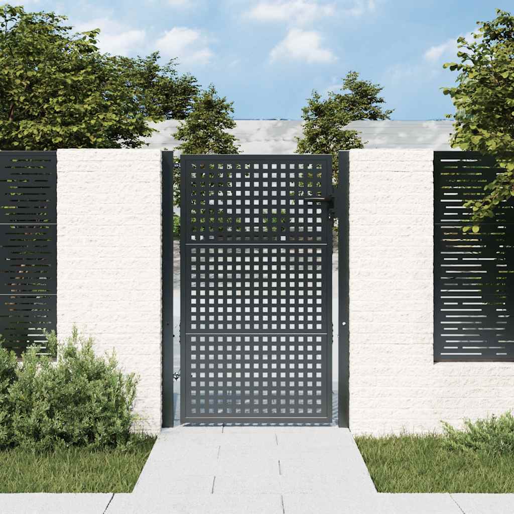 Garden Gate Anthracite 100x150 cm Steel