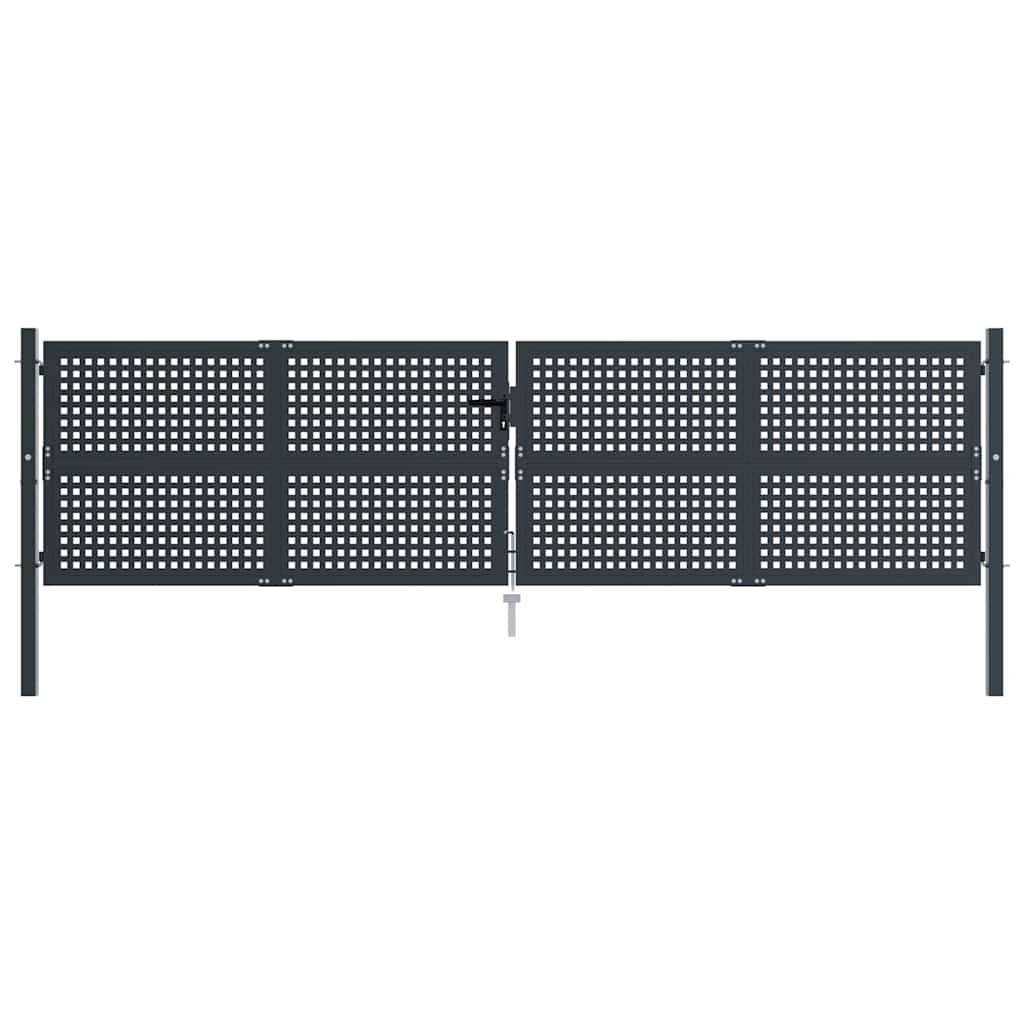 Garden Gate Anthracite 400x75 cm Steel