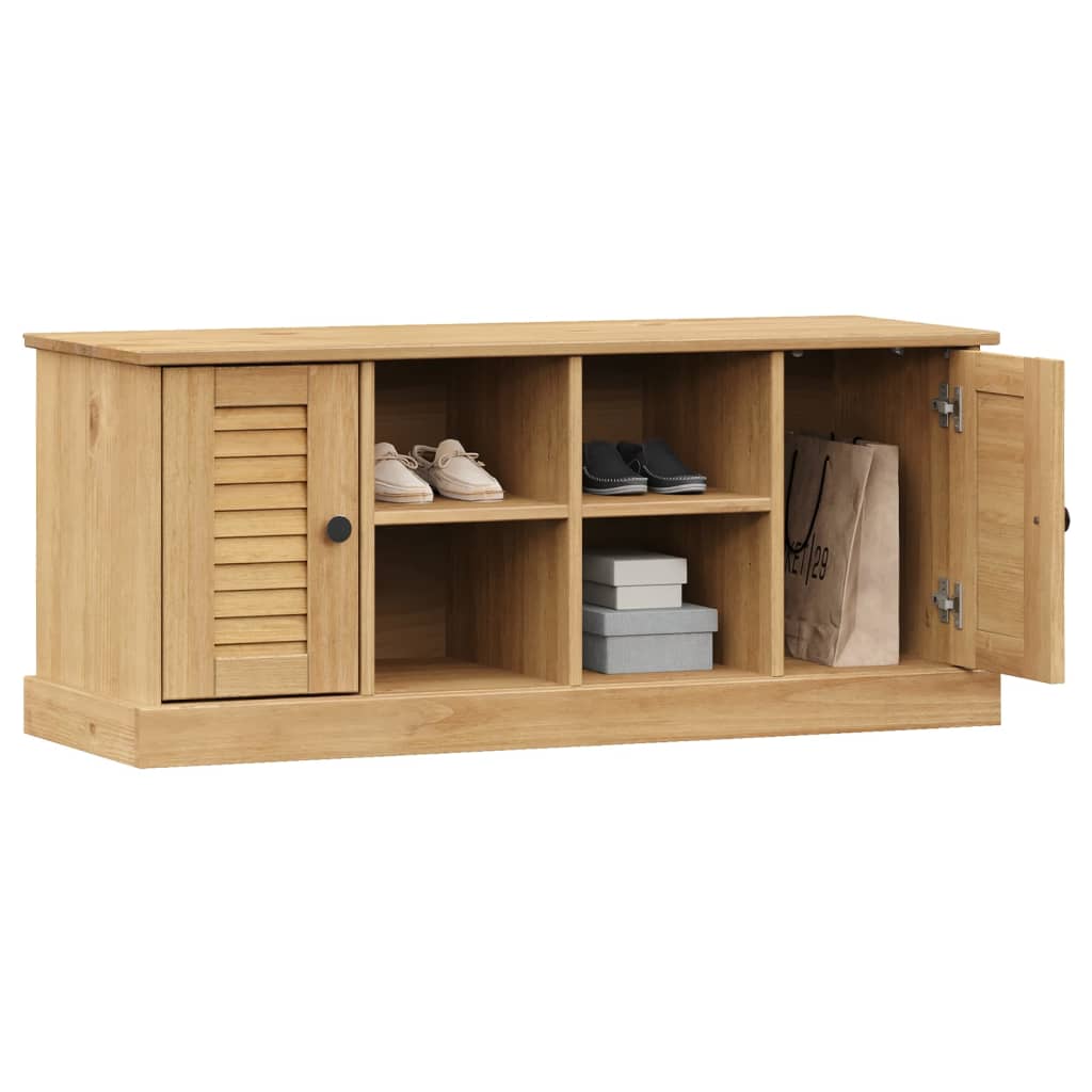 Shoe Bench VIGO 106x35x45 cm Solid Wood Pine