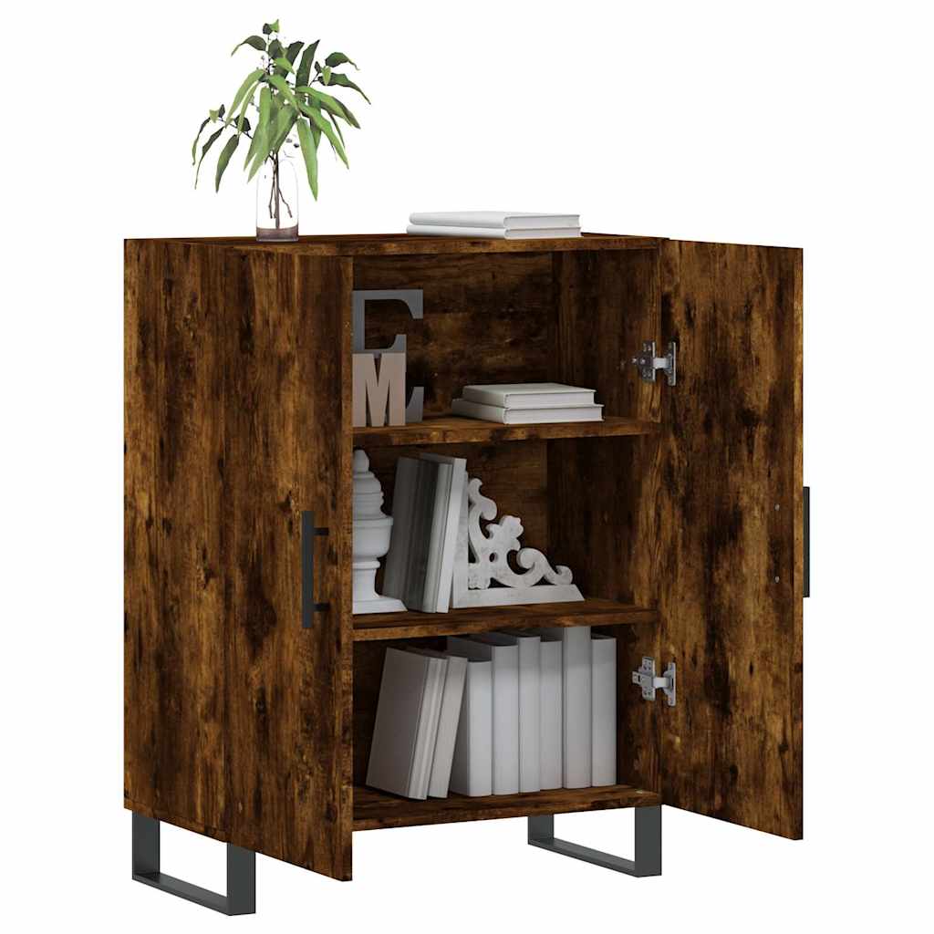 Sideboard Smoked Oak 69.5x34x90 cm Engineered Wood