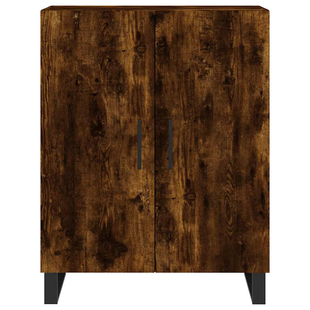 Sideboard Smoked Oak 69.5x34x90 cm Engineered Wood